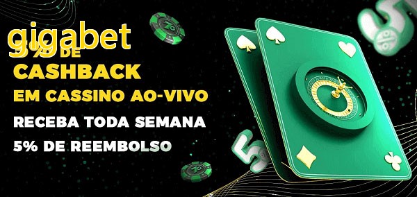 Promoções do cassino ao Vivo gigabet